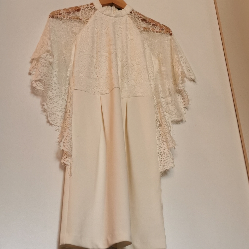 white lace dress